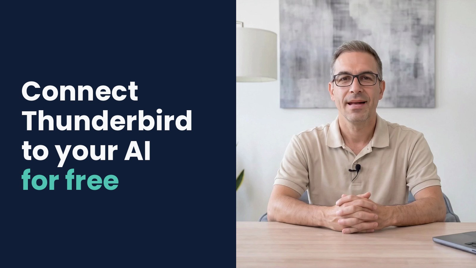 Thumbnail of the video “Connect Thunderbird to AI – free interface”